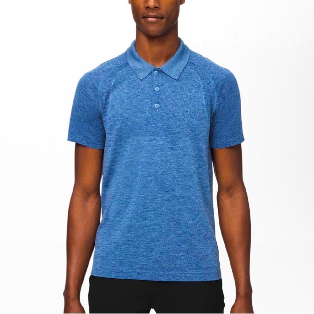 Lululemon Metal Vent Tech Polo, Blue- Men’s Large